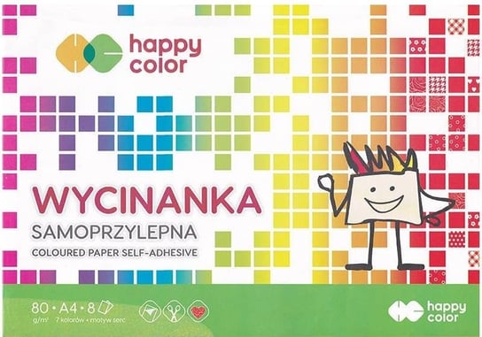 Happy Color, Papier kolorowy Samoprzylepny, Pakiet 10szt. Happy Color