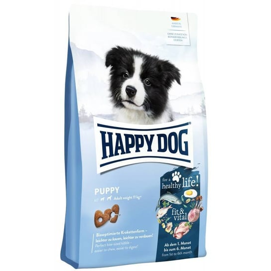 HAPPY DOG Fit&Vital Puppy, sucha karma, dla szczeniąt, 1-6 miesięcy, 10 kg HAPPY DOG