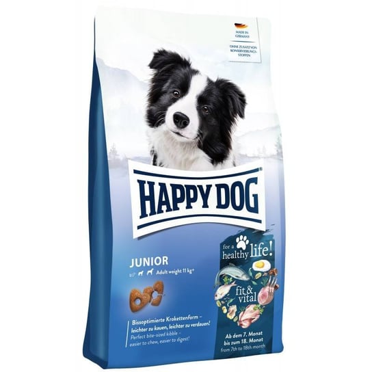 HAPPY DOG FitVital Junior, sucha karma, dla szczeniąt, 7-18 miesięcy, 10 kg HAPPY DOG