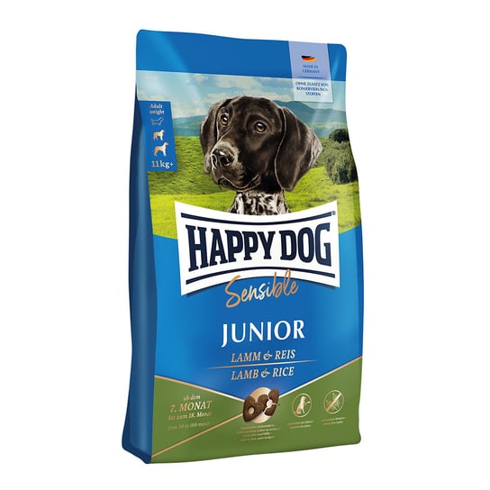 HAPPY DOG Sensible Junior, sucha karma, jagnięcina/ryż, 10 kg HAPPY DOG