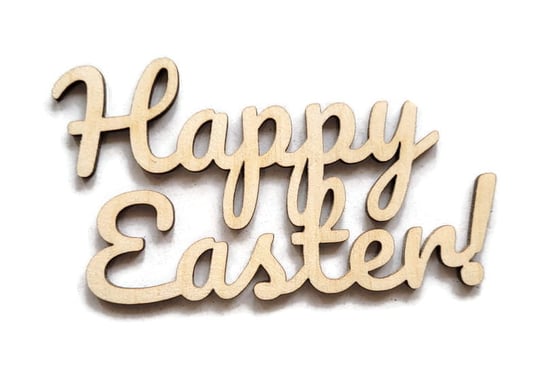 Happy Easter! Drewniany napis, 10 cm AkademiaDrewna