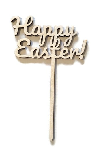 Happy Easter! Drewniany topper 10 cm AkademiaDrewna
