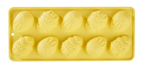 Happy Easter, Forma silikonowa, jajko, żółta, 22,5x9,5 cm Empik