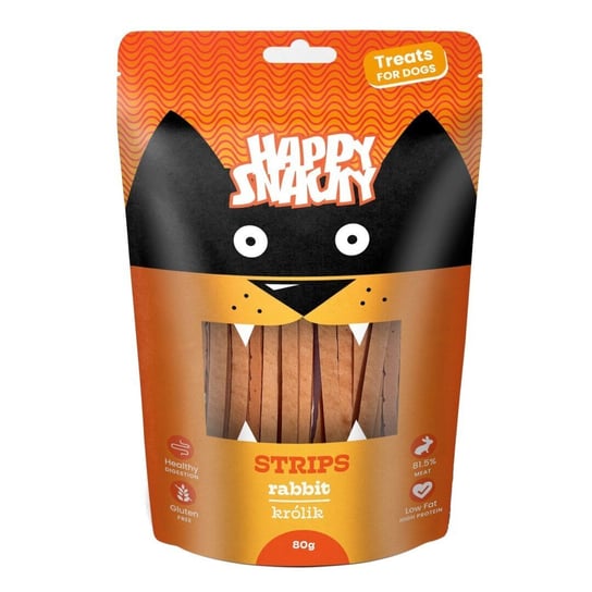 Happy Snacky Strips Przysmak Dla Psa Paski Z Królika 80g Happy Snacky