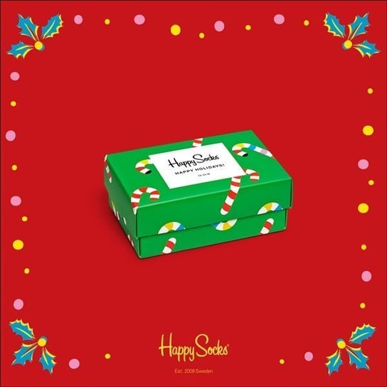 Happy Socks, Skarpetki, Giftbox świąteczny, rozmiar 41/46, 3 pary Happy Socks