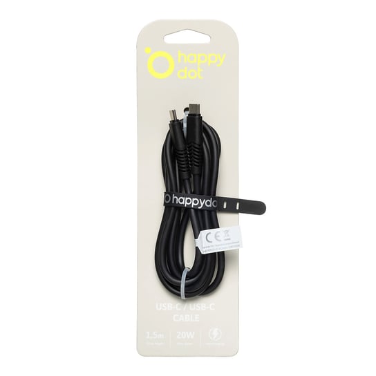 HappyDot Kabel USB-C 20W czarny HappyDot