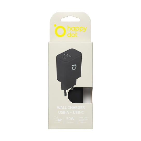 HappyDot Ładowarka sieciowa 20W czarny HappyDot
