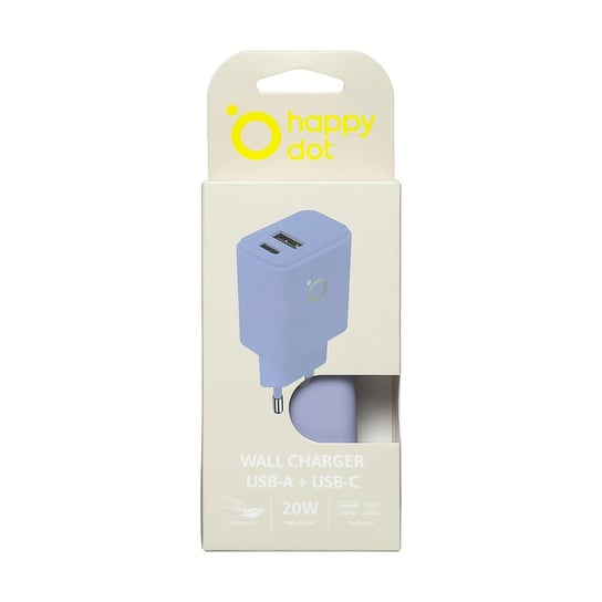 HappyDot Ładowarka sieciowa 20W liliowy HappyDot