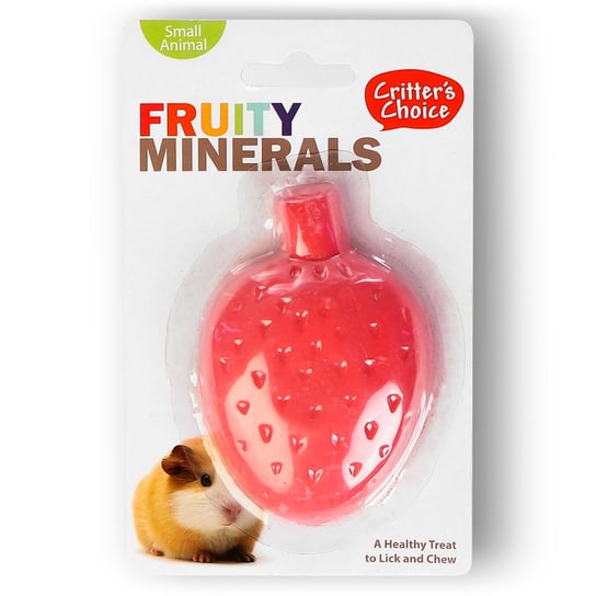 Happypet Fruity Minerals 60G - Kostka Wapienna Truskawkowa KOMODO