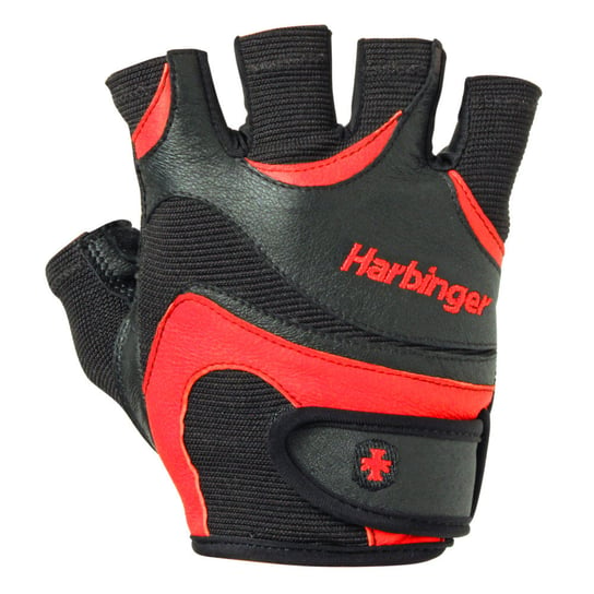 Harbinger - Rękawiczki fitness Flexfit dla mężczyzn - czarno-czerwone - S Harbinger