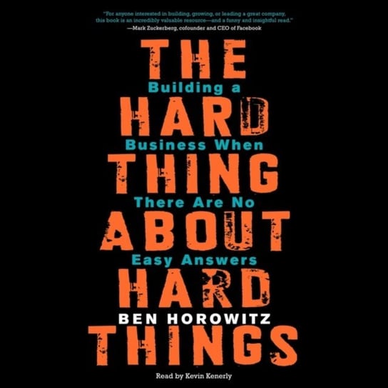 Hard Thing About Hard Things - audiobook Horowitz Ben