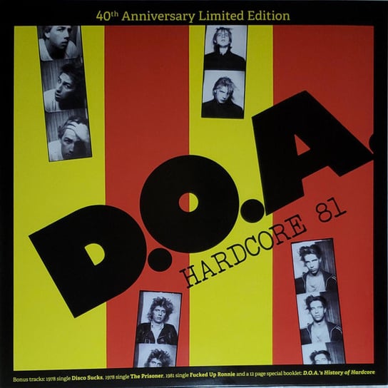 Hardcore 81, płyta winylowa D.O.A.