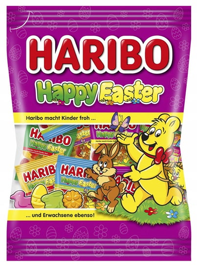 Harib Happy Easter Mini Paczki Żelki Owocowe Pianki na Wielkanoc 30szt 350g Haribo