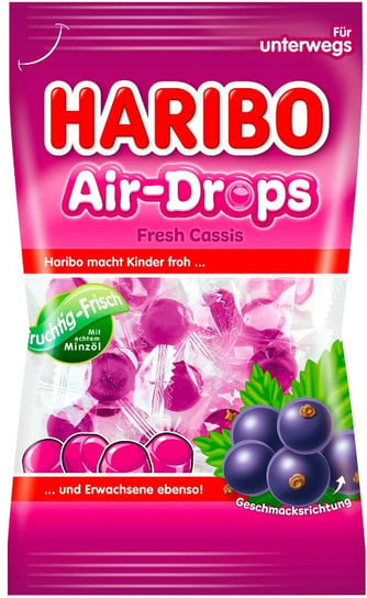 Haribo, cukierki miętowo-porzeczkowe Air Drops, 100 g Haribo