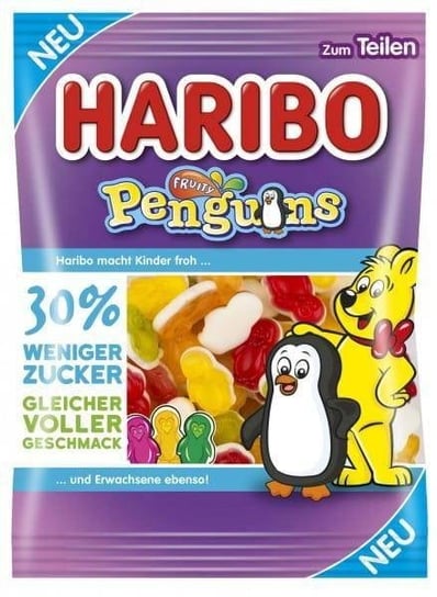Haribo Penguins 30 % mniej cukru 160 g Haribo Haribo