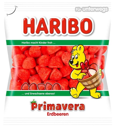 Haribo Primavera truskawki cukrowe 100g Haribo