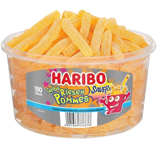 Haribo Riesen Pommes  żółte frytki kwaśne 150sztuk Inna marka