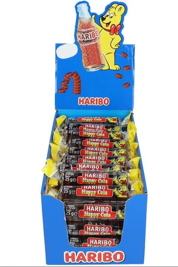 Haribo, żelki o smaku coli Happy Cola, 50 x 25 g Haribo