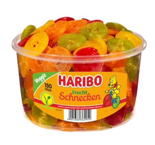 Haribo, żelki owocowe Rotella Schnecken, 150 sztuk Haribo