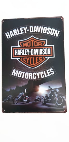 Harley-Davidson Czarna Tablica Blacha Ozdobna Inna marka