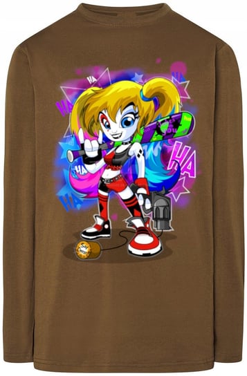 Harley Queen Męski Modny Longsleeve Nadruk R.3XL Inna marka