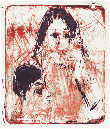 Harmonica Player, Ernst Ludwig Kirchner - plakat 40x50 cm Galeria Plakatu