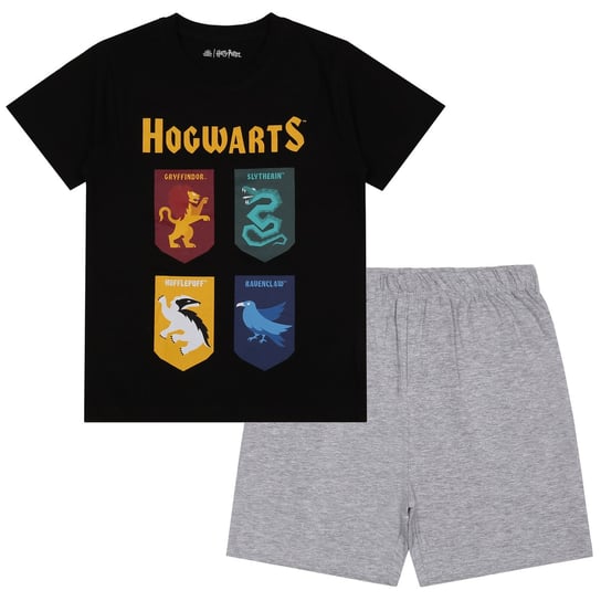 Harry Potter Chłopięca piżama na krótki rękaw, czarno-szara letnia piżama 10 lat 140 cm sarcia.eu