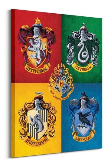 Harry Potter Colourful Crests - obraz na płótnie Pyramid Posters