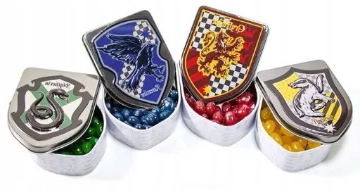 Harry Potter Crest Tins Godła Żelki Puszka Jelly Belly
