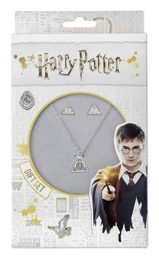 Harry Potter Deathly Hallows - zestaw łańcuszek z kolczykami The Carat Shop Limited