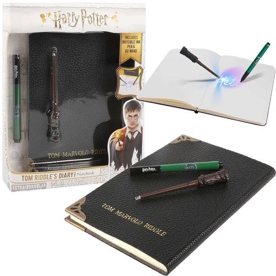 Harry Potter Dziennik Toma Riddle'a + długopis i UV lampa Jada