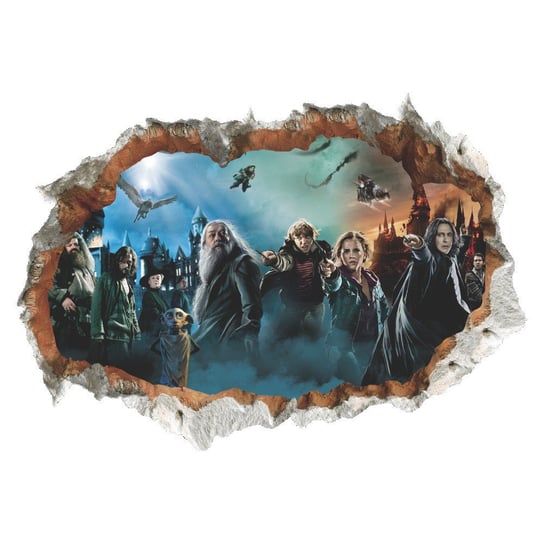 Harry Potter filmowe postacie naklejka na ścianę efekt 3D Inny producent