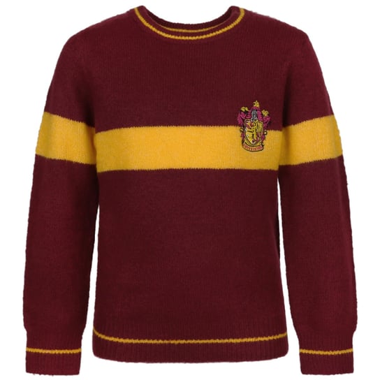 Harry Potter Gryffindor Bordowo-żółty sweter dziecięcy, ciepły 10 lat 140 cm sarcia.eu