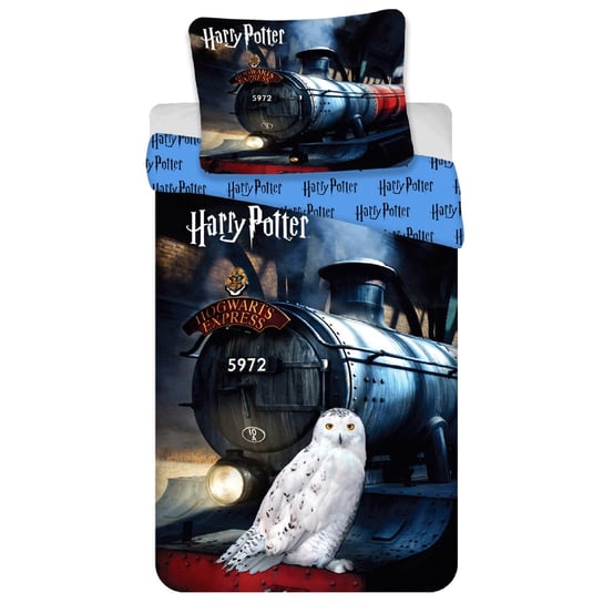 Harry Potter Hedwiga Bawełniana pościel, granatowy komplet pościeli 140x200cm, OEKO-TEX sarcia.eu