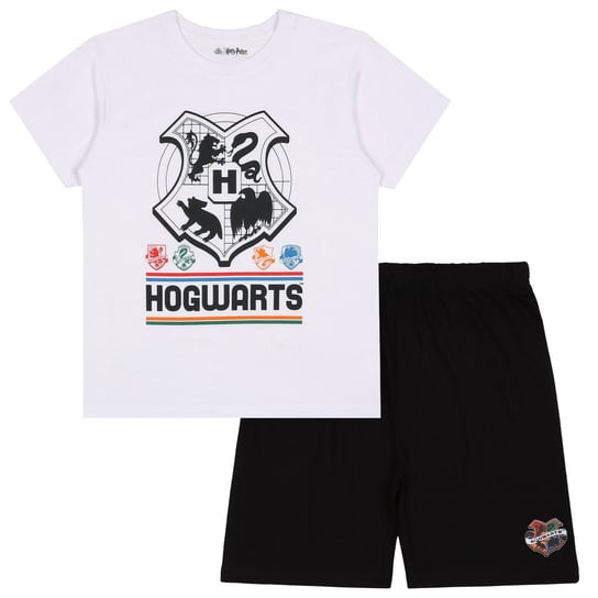 Harry Potter Hogwarts Chłopięca piżama z krótkimi spodniami, piżama na lato 11-12 lat 146/152 cm sarcia.eu