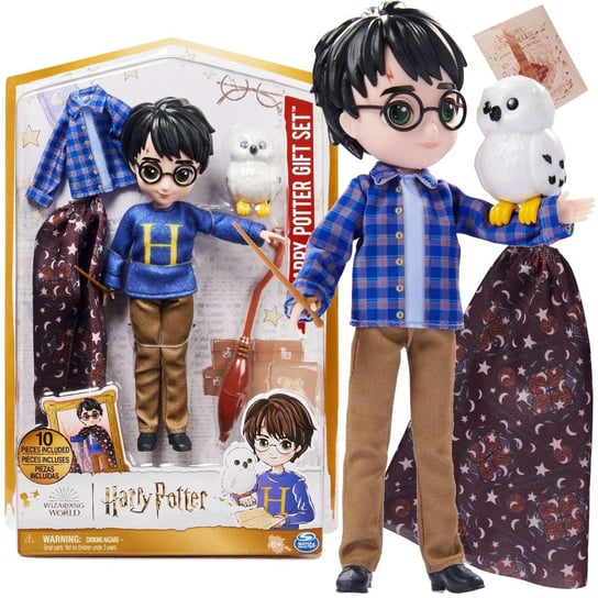 Harry Potter Lalka figurka kolekcjonerska Harry Potter, sowa Hedwiga + akcesoria 20 cm Spin Master Wizarding World