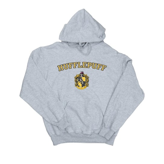 Harry Potter Męska Bluza Z Herbem Hufflepuffu (3XL / Jasnoszary) Harry Potter