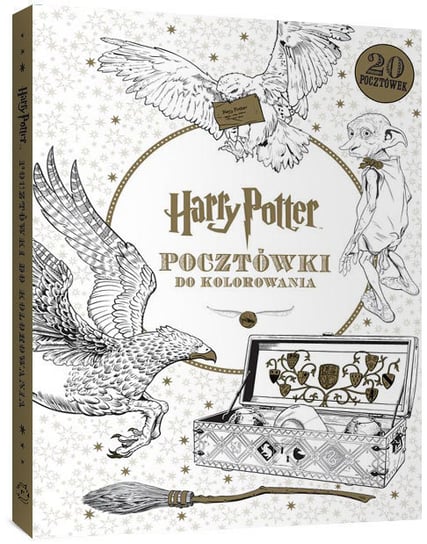 Harry Potter, pocztówki do kolorowania, 20 sztuk Wydawnictwo Otwarte