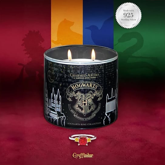 Harry Potter świeczka z pierścionkiem Charmed Aroma - Gryffindor-7 M Inna marka