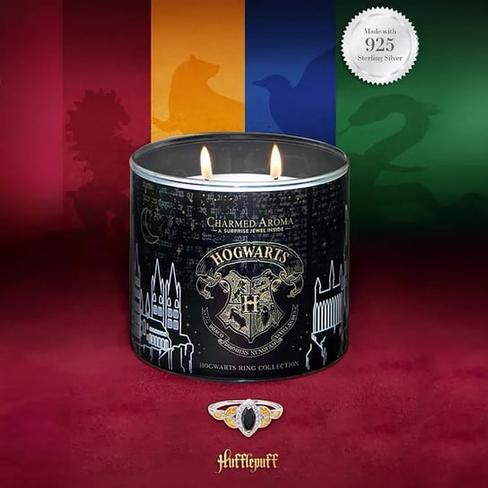 Harry Potter świeczka z pierścionkiem Charmed Aroma - Hafflepuff-8 L Inna marka