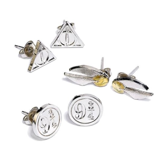 Harry Potter Symbole - zestaw 3 par kolczyków The Carat Shop Limited