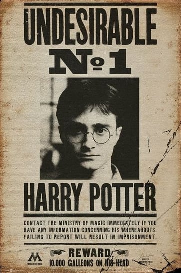 Harry Potter Undesirable No 1 - plakat 61x91,5 cm GBeye