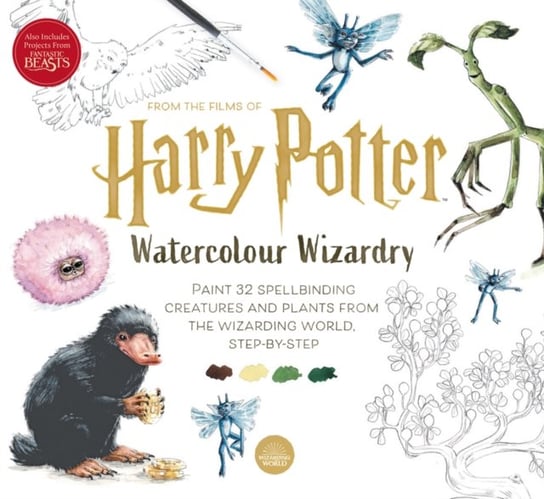 Harry Potter Watercolour Wizardry: Paint 32 Spellbinding Creatures and Plants from the Wizarding World, Step-by-Step Opracowanie zbiorowe