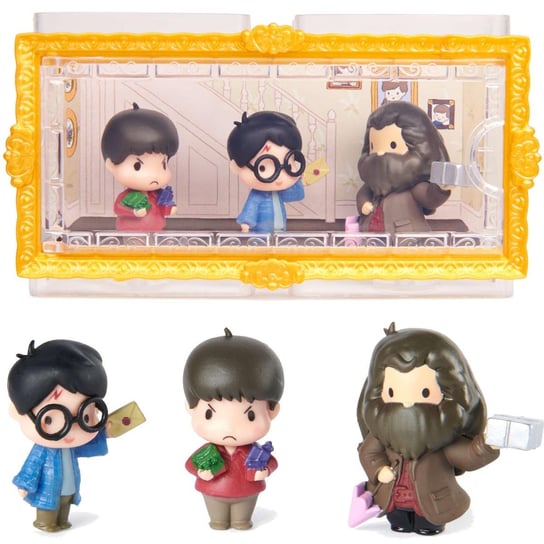 Harry Potter zestaw figurek Micro Magical Moments Harry, Hagrid, Dudley + akcesoria Harry Potter