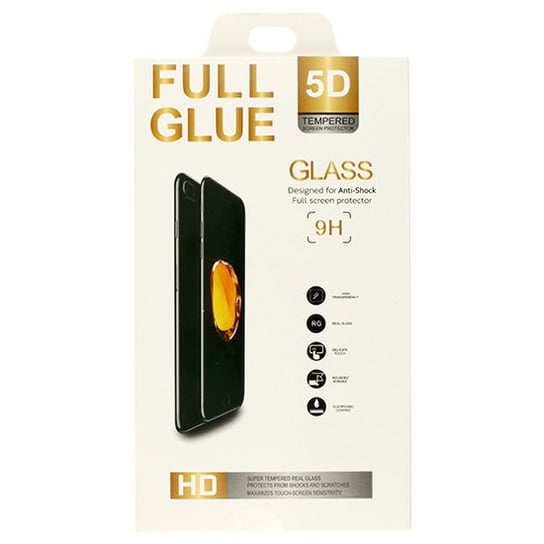 Hartowane szkło Full Glue 5D do IPHONE 12 PRO MAX CZARNY Inna marka