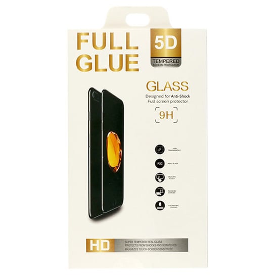 Hartowane szkło Full Glue 5D do SAMSUNG GALAXY F41 CZARNY Inna marka