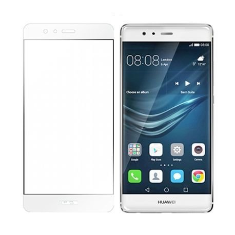 Hartowane szkło na cały ekran 3d Huawei P9 - biały. EtuiStudio