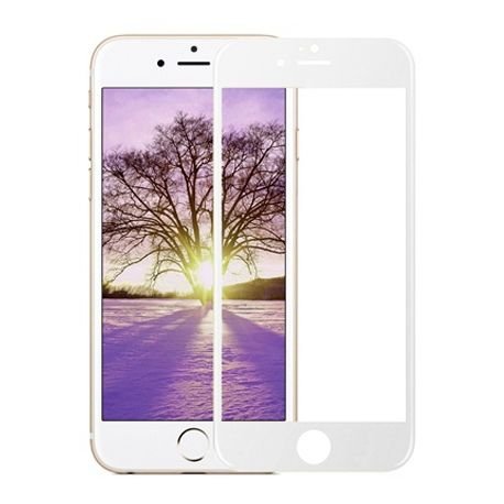 Hartowane szkło na cały ekran 3d, iPhone 5, 5s, biały EtuiStudio