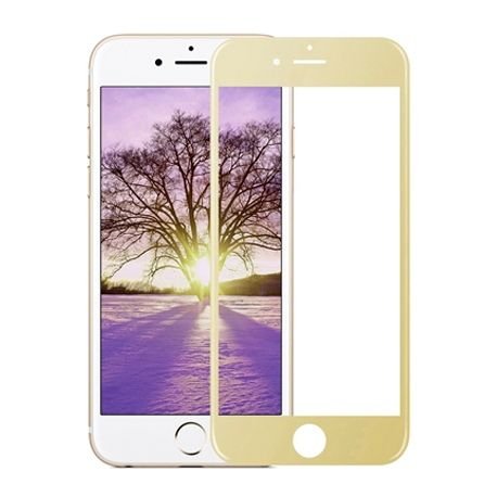 Hartowane szkło na cały ekran 3d, iPhone 7 Plus, złoty EtuiStudio