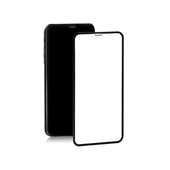 Hartowane szkło ochronne PREMIUM do Apple iPhone 11 Pro Max | 6D | Czarne | Pełne Qoltec